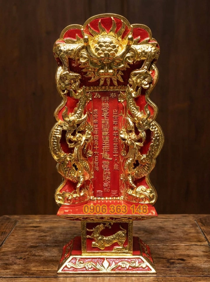 Bài vị gỗ Kim Tín chế tác