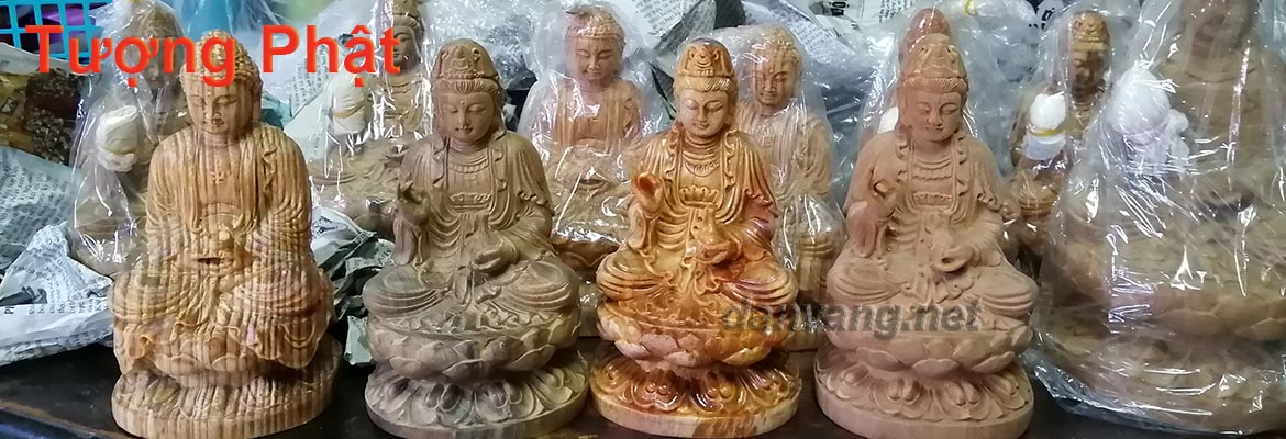 Tượng Phật gỗ Kim Tín chế tác